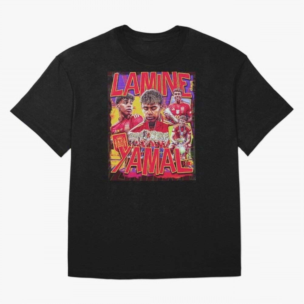 Lamine Yamal Classic T-Shirt Show Love for Legendary Goals in Global Football Passion for FIFA World Cup 2026 USA Canada Mexico, Featuring Messi, Neymar and Mbappe, England, France and Netherlands, Vintage Soccer Flavor, Modern Football Stars,