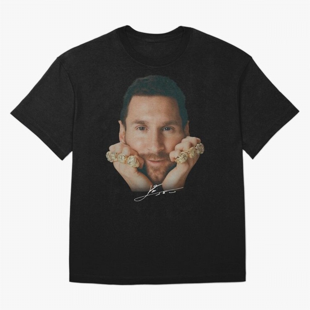 Lionel Messi 8 Ballon d'Or Gold Rings Classic T-Shirt Bring a Champion Mindset to FIFA World Cup 2026 Spirit, Inspired by Germany, Messi, Neymar and Mbappe, Football History, Final Match Energy, Crowd Noise and Once in a Lifetime Moments; Built for