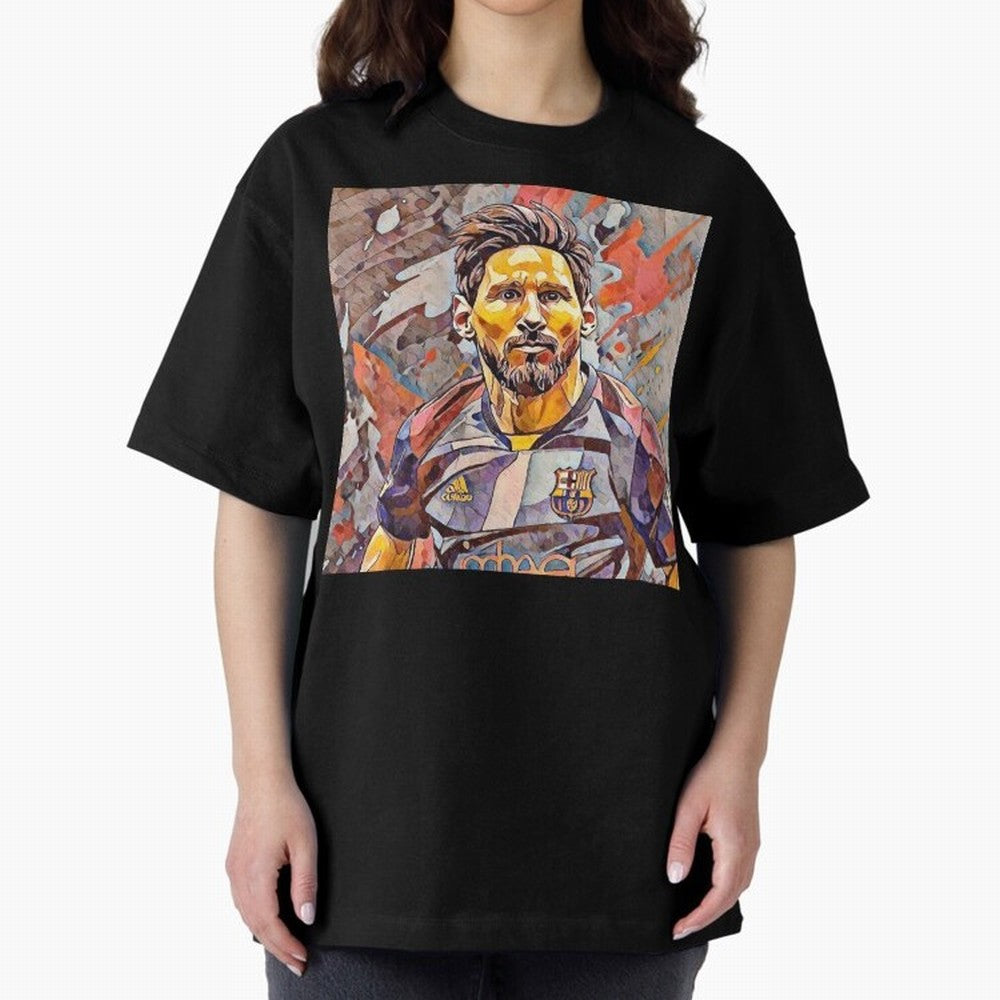 Messi Pop Art Portrait Classic T-Shirt Show Fan Pride Across FIFA World Cup 2026 Group Stage Filled with CR7, France and Portugal Energy, Football Festival Excitement, Trophy Ambitions, Country Rivalries and Star Player Buzz; Ideal for Football