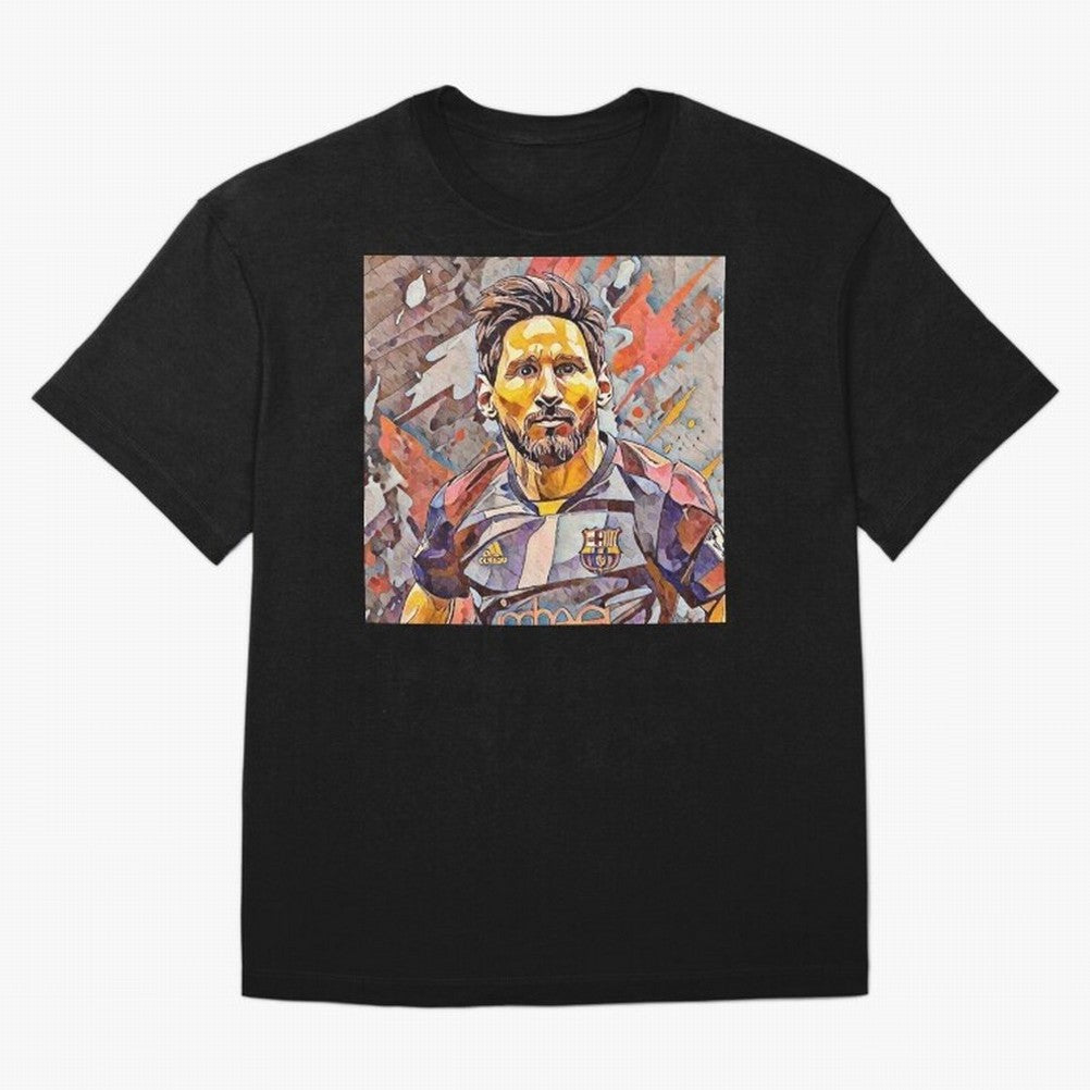 Messi Pop Art Portrait Classic T-Shirt Show Fan Pride Across FIFA World Cup 2026 Group Stage Filled with CR7, France and Portugal Energy, Football Festival Excitement, Trophy Ambitions, Country Rivalries and Star Player Buzz; Ideal for Football