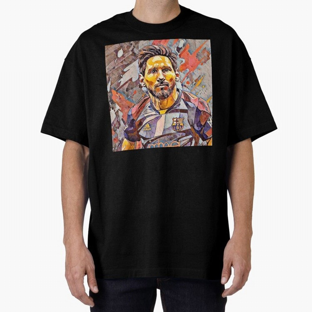 Messi Pop Art Portrait Classic T-Shirt Show Fan Pride Across FIFA World Cup 2026 Group Stage Filled with CR7, France and Portugal Energy, Football Festival Excitement, Trophy Ambitions, Country Rivalries and Star Player Buzz; Ideal for Football