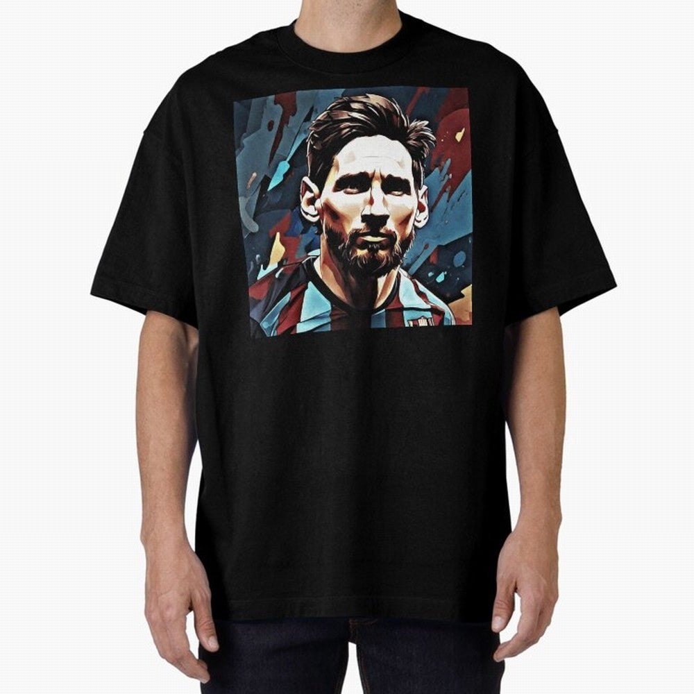 Messi The GOAT Oversized T-Shirt Make Game Day About Global Football Passion for FIFA World Cup 2026, Inspired by Mbappe and Neymar, Germany, Sports Nostalgia, International Competition, Famous Players and Unforgettable Victories; Ideal for Fans