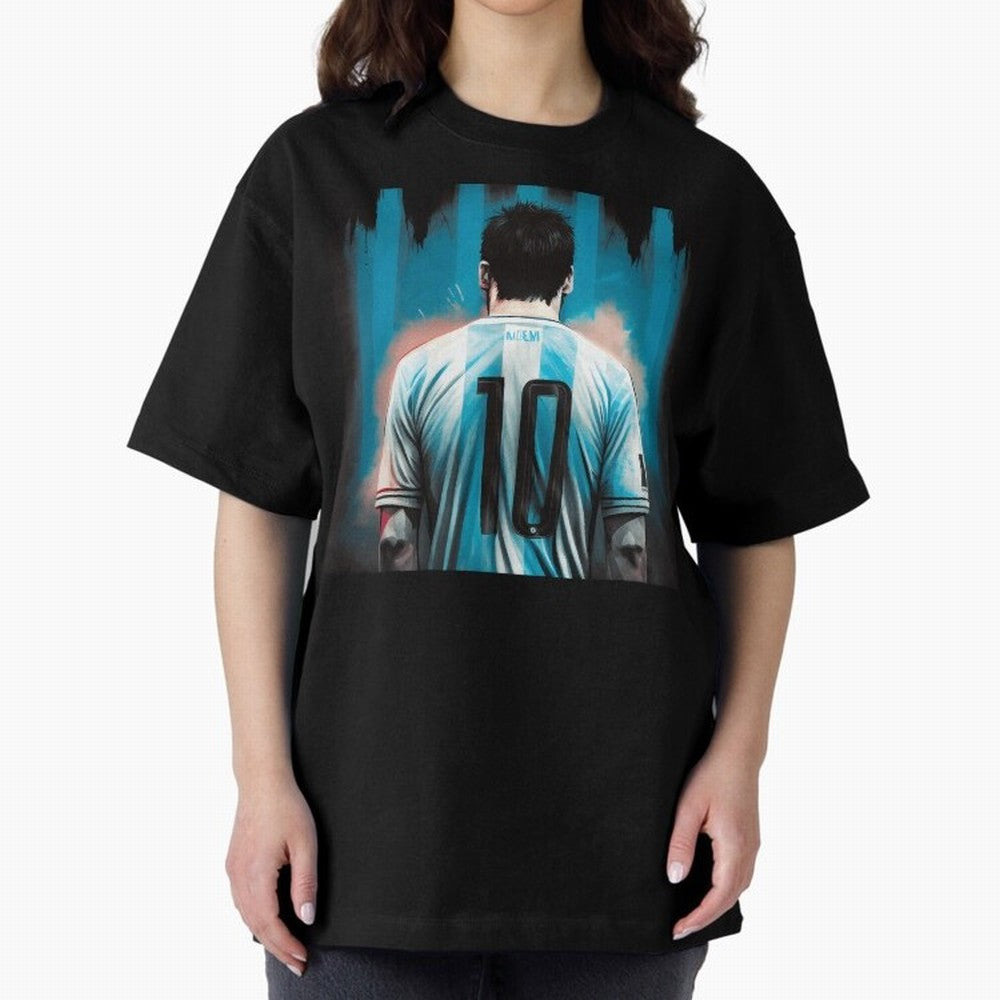 Messi The GOAT Oversized T-Shirt Celebrate Golden Goal Energy in FIFA World Cup 2026 Spirit, Celebrating Netherlands, CR7 and Messi, Football History, Final Match Energy, Crowd Noise and Once in a Lifetime Moments; Ideal for Fans Who Follow Messi,