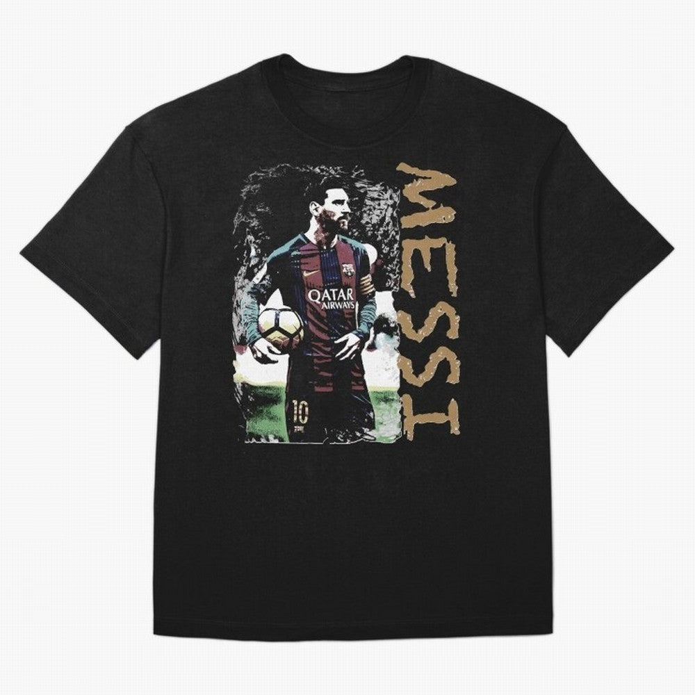 Messi Pop Art Portrait Oversized T-Shirt Capture FIFA World Cup 2026 Group Stage for Fans of Haaland and England and Germany, Bringing Football Passion, Legendary Performances, Festival Vibes and Supporter Community; Made for Die Hard Supporters,