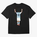 Messi Pop Art Portrait Classic T-Shirt Bring a Vintage Feel to Match Day Hype around FIFA World Cup 2026 USA Canada Mexico, Haaland and Mbappe, England and Germany, Tournament Hype, Historic Matchups, Family Viewing Parties and Global Sports Pride;
