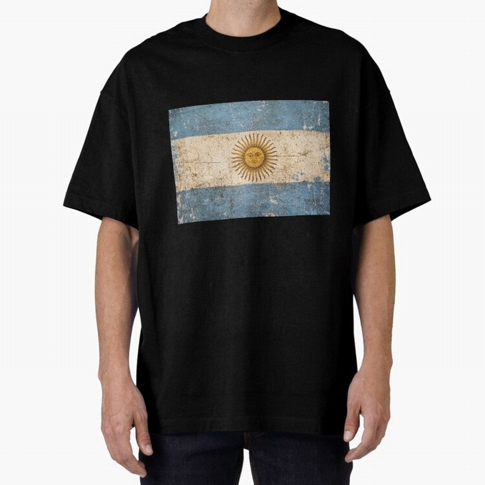 Vintage Argentina Flag Soccer Fan Design Classic T-Shirt Mark FIFA World Cup 2026 USA Canada Mexico with Mbappe, Brazil Energy, Sports Nostalgia, International Competition, Famous Players and Unforgettable Victories; Great for Watch Parties, Sports