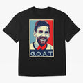 Messi Pop Art Portrait Classic T-Shirt Back the Journey through the FIFA World Cup 2026 USA Canada Mexico Journey through Cristiano Ronaldo Highlights, Portugal, Spain and Germany Pride, Goal Celebration Energy, Supporter Heritage, Football Icons