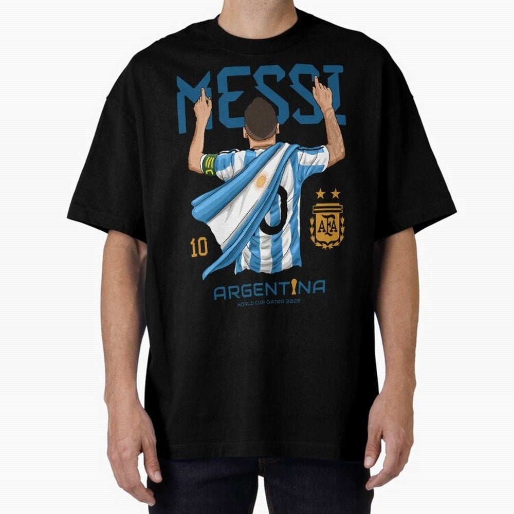 Messi Pop Art Portrait Classic T-Shirt Support Your Favorite Stars during FIFA World Cup 2026 USA Canada Mexico for Fans of Mbappe and England, Bringing Classic Soccer Heritage, Championship Pressure, Fan Loyalty and International Pride; Created