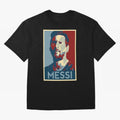 Lionel Messi Oversized T-Shirt Show Championship Spirit for FIFA World Cup 2026 USA Canada Mexico for Fans of Haaland and Mbappe and Argentina and Brazil, Bringing Championship Spirit, Famous Goals, Roaring Crowds and International Football Unity;