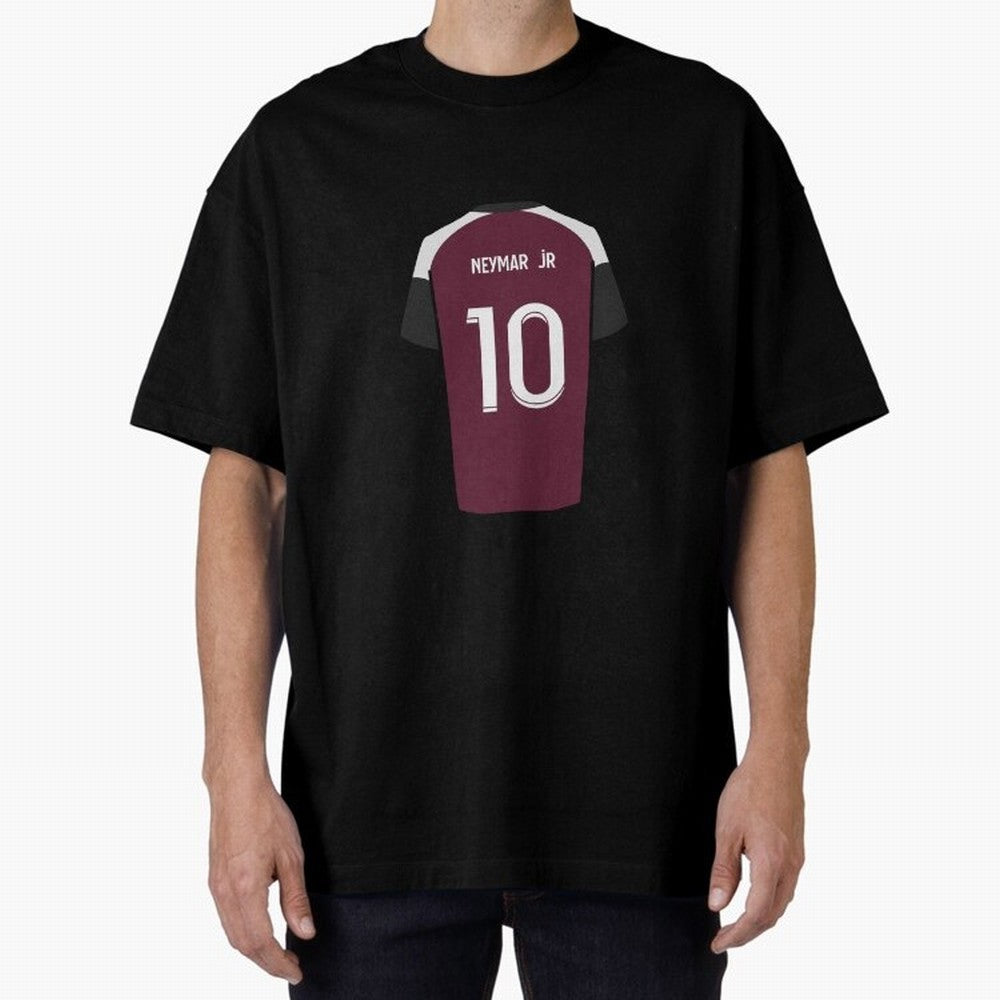 Neymar 2020/21 Jersey Oversized T-Shirt Cheer for FIFA World Cup 2026 Capturing CR7 and Messi, Brazil Energy, Classic Soccer Heritage, Championship Pressure, Fan Loyalty and International Pride; Made for Die Hard Supporters, Soccer Lovers, Game Day