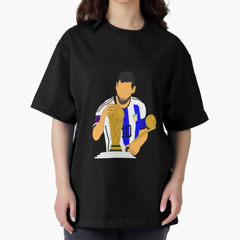 lionel messi Oversized T-Shirt Bring World Football Passion into Global Football Passion for FIFA World Cup 2026 USA Canada Mexico, Capturing Cristiano Ronaldo, England and Germany, Stadium Memories, Football Loyalty, International Chants and