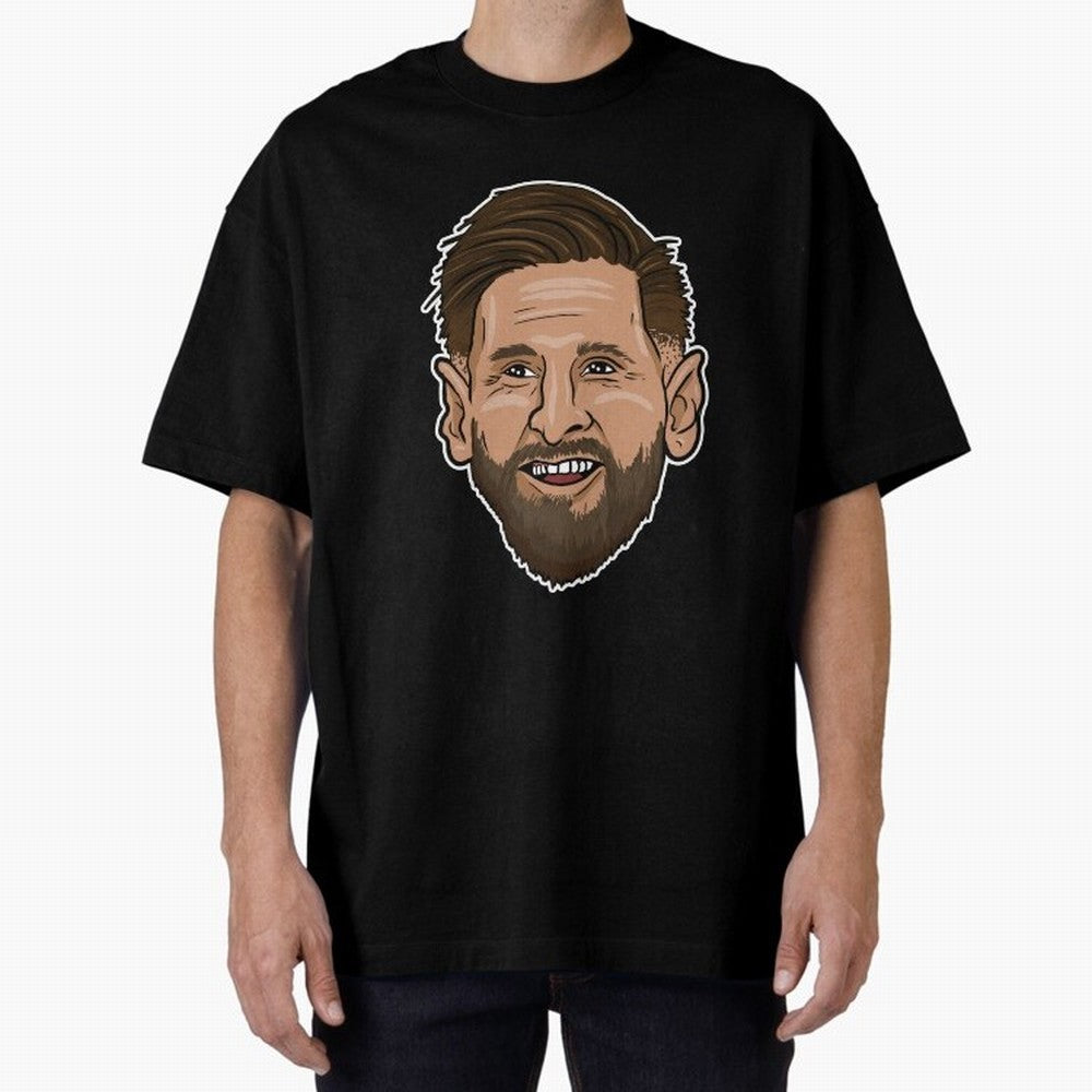messi cartoon face Classic T-Shirt Feel Global Football Passion for FIFA World Cup 2026 USA Canada Mexico, Featuring CR7 and Messi, France and Portugal, Football Festival Excitement, Trophy Ambitions, Country Rivalries and Star Player Buzz; Great