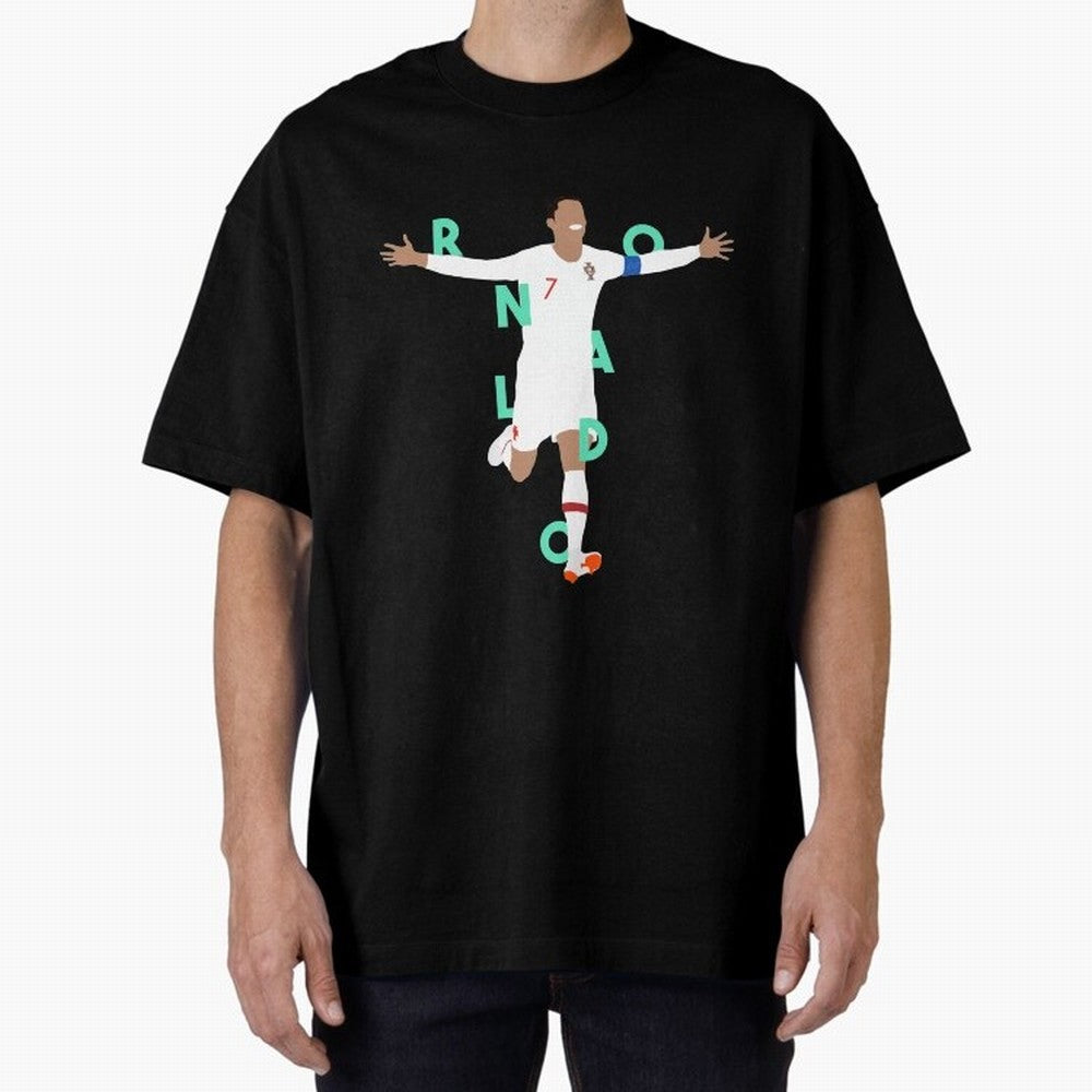 Ronaldo (Mint Green) Oversized T-Shirt Feel the Roar of FIFA World Cup 2026 USA Canada Mexico Spirit, Connected to England, France and Netherlands, Cristiano Ronaldo, Match Day Excitement, Supporter Culture, Golden Goals and Global Football