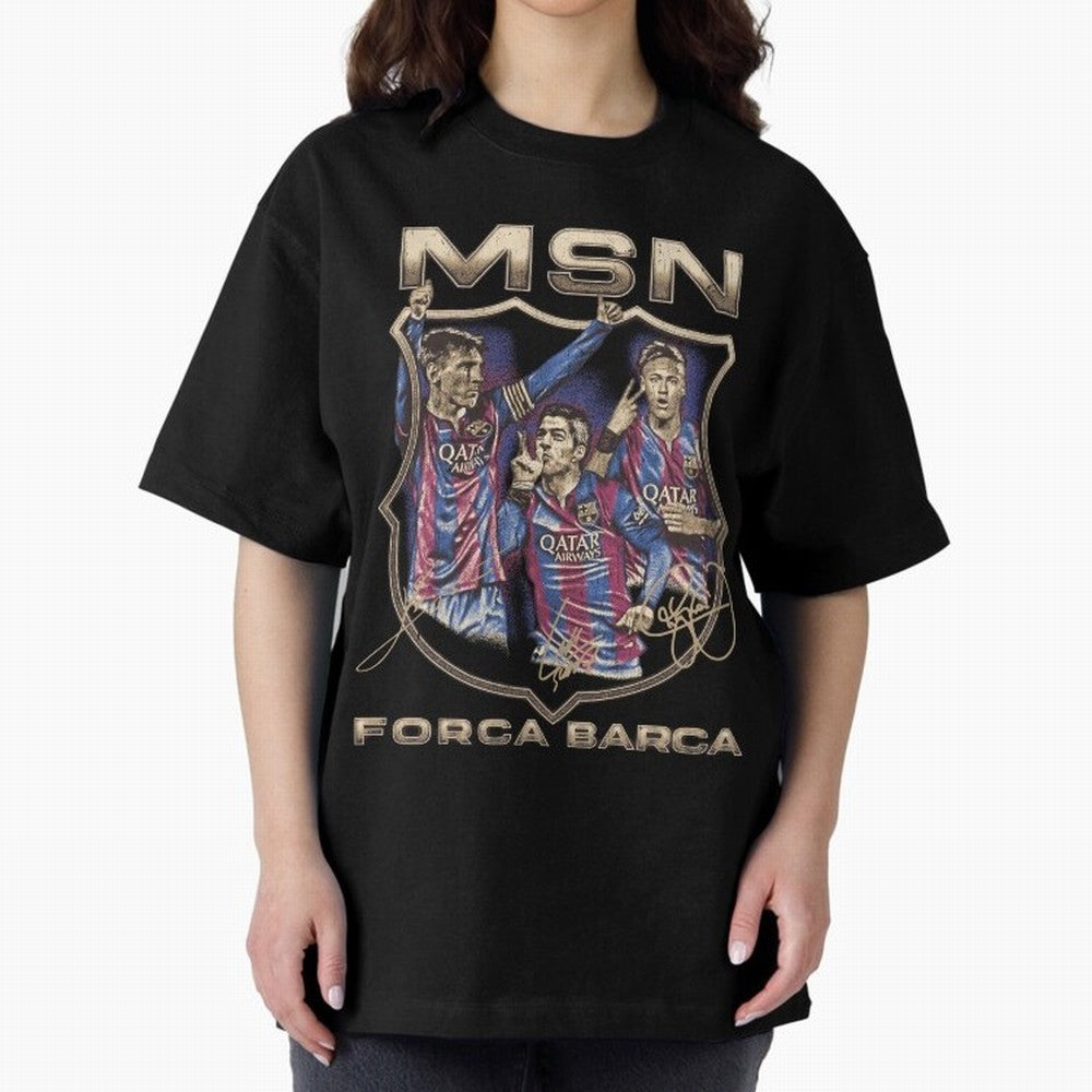 MSN of Barcelona Classic T-Shirt Join the Global Buzz around the FIFA World Cup 2026 USA Canada Mexico Journey through CR7 and Messi Highlights, Brazil Pride, Football Passion, Legendary Performances, Festival Vibes and Supporter Community; Ideal