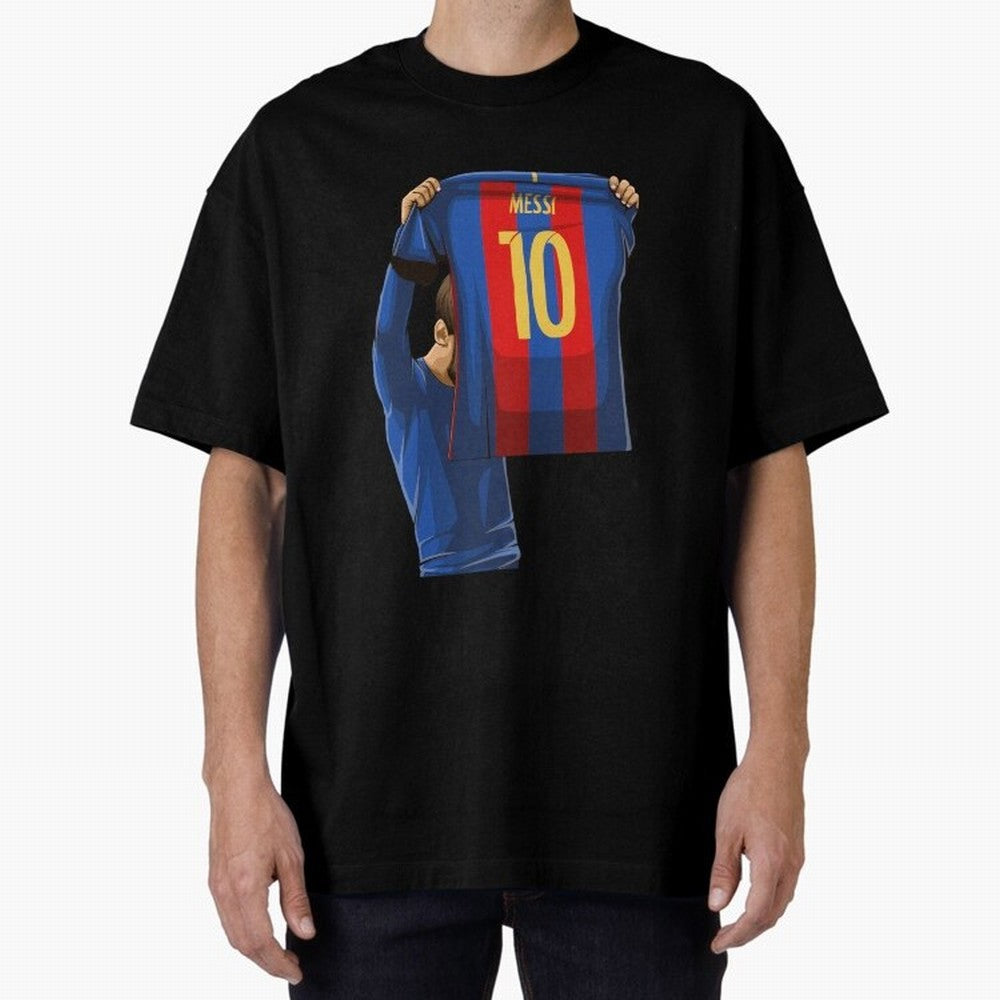Lionel Messi Oversized T-Shirt Celebrate the Biggest Stage of the FIFA World Cup 2026 USA Canada Mexico Journey through Mbappe and Neymar Highlights, Portugal Pride, Championship Spirit, Famous Goals, Roaring Crowds and International Football