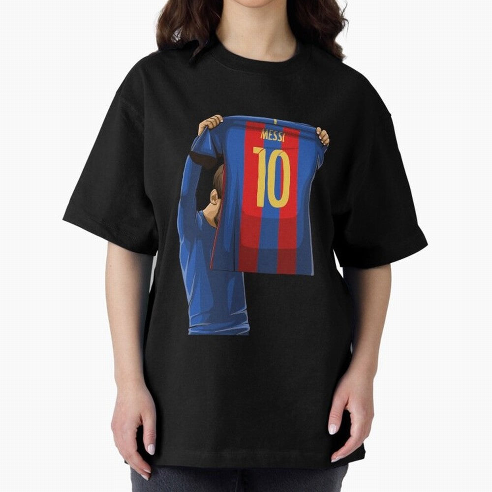 Lionel Messi Oversized T-Shirt Celebrate the Biggest Stage of the FIFA World Cup 2026 USA Canada Mexico Journey through Mbappe and Neymar Highlights, Portugal Pride, Championship Spirit, Famous Goals, Roaring Crowds and International Football