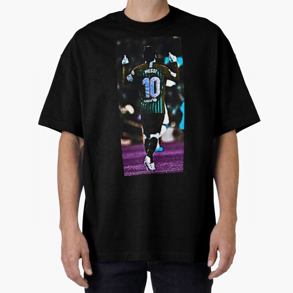 Lionel Messi Oversized T-Shirt Embrace Global Football Passion for FIFA World Cup 2026, Built around Messi, Neymar and Mbappe, Argentina, France and Brazil, Stadium Memories, Football Loyalty, International Chants and Championship Tradition; Built