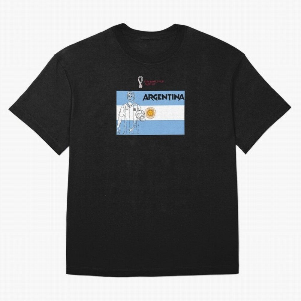 Argentina - FIFA World Cup - Qatar 2022 Oversized T-Shirt Showcase Global Football Passion for FIFA World Cup 2026, Built around Messi, Brazil, Global Supporter Spirit, Legendary Goals, National Colors and Tournament Celebration; Perfect for