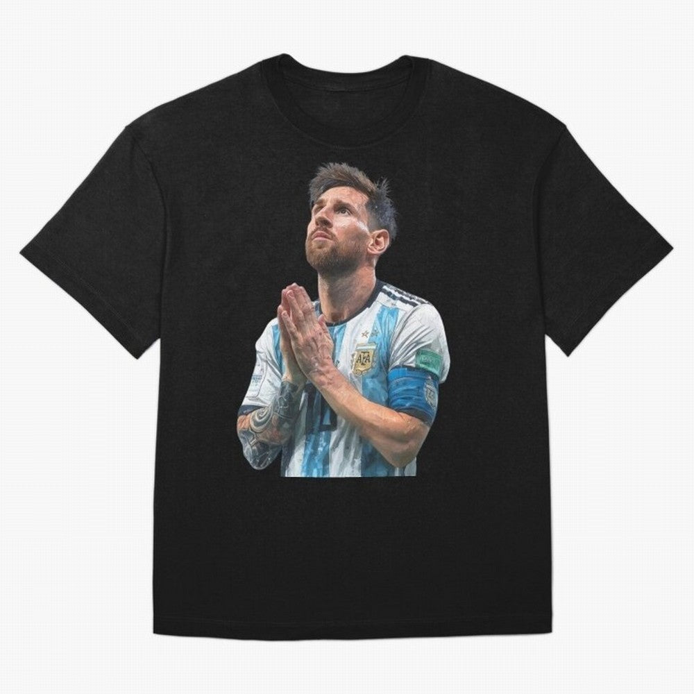 Argentina Messi Football Oversized T-Shirt Celebrate the Magic of Match Day Hype around FIFA World Cup 2026, Messi, France, Worldwide Fan Energy, Dramatic Goals, Stadium Lights and Championship Celebrations; Great for Supporters Who Love Legendary