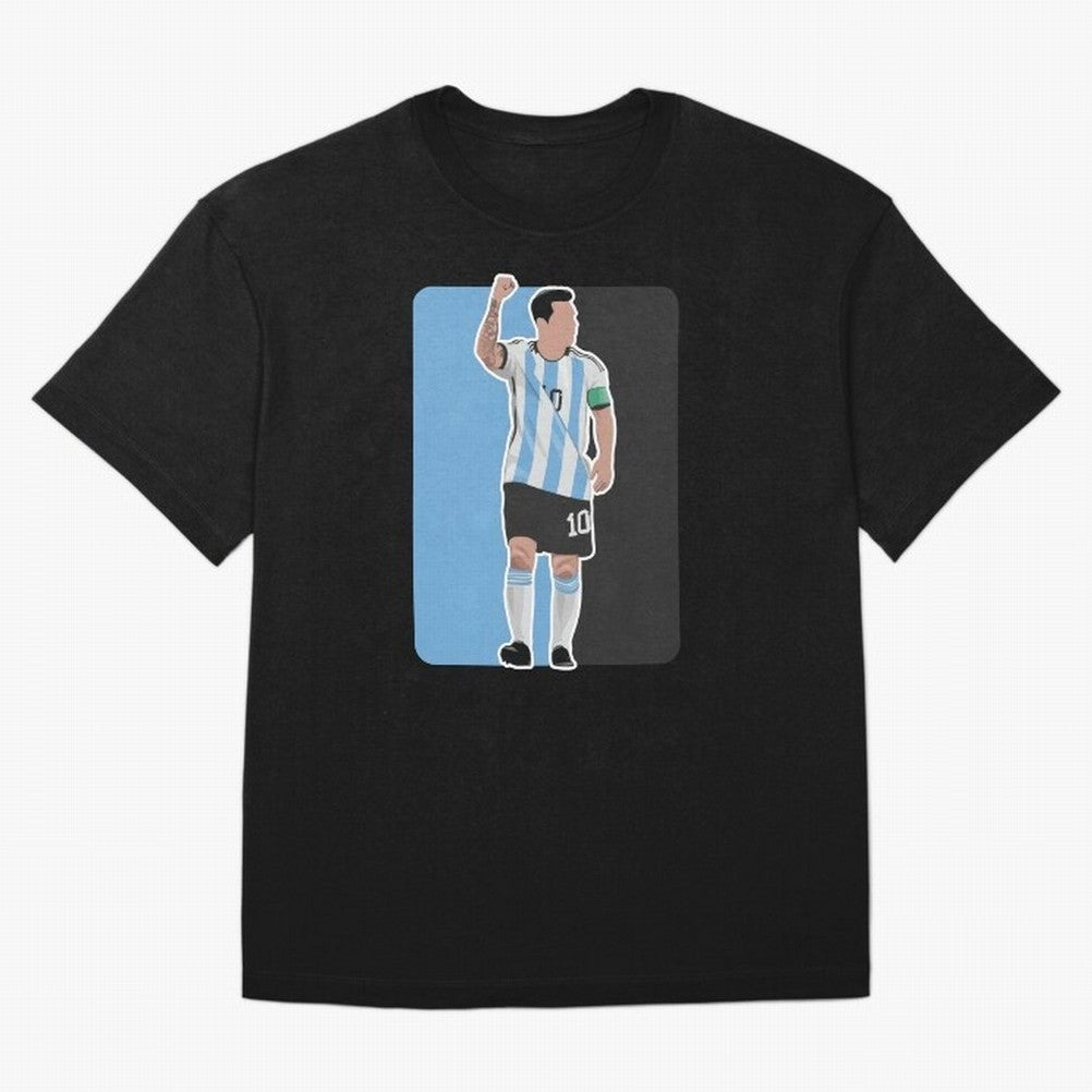 Messi World Cup 2022 Oversized T-Shirt Celebrate Golden Goal Energy in FIFA World Cup 2026 USA Canada Mexico Inspired by Mbappe, Netherlands Energy, Tournament Hype, Historic Matchups, Family Viewing Parties and Global Sports Pride; Perfect for