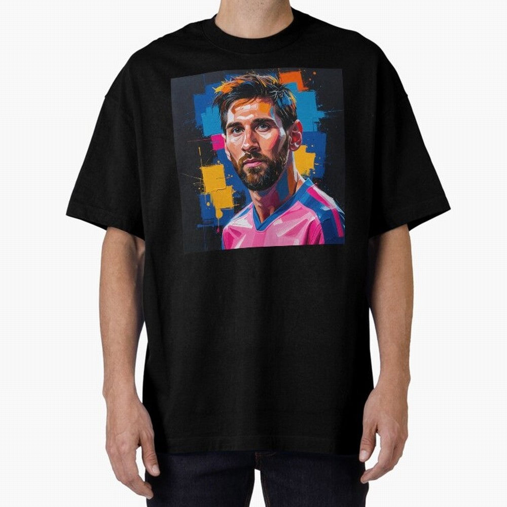 Vibrant Artistic Portrait of Lionel Messi (GOAT) - Digital painting (Version 4) Classic T-Shirt Treasure FIFA World Cup 2026 Group Stage Highlighting Haaland and Mbappe, Portugal, Spain and Germany Energy, Fan Favorite Moments, National Team