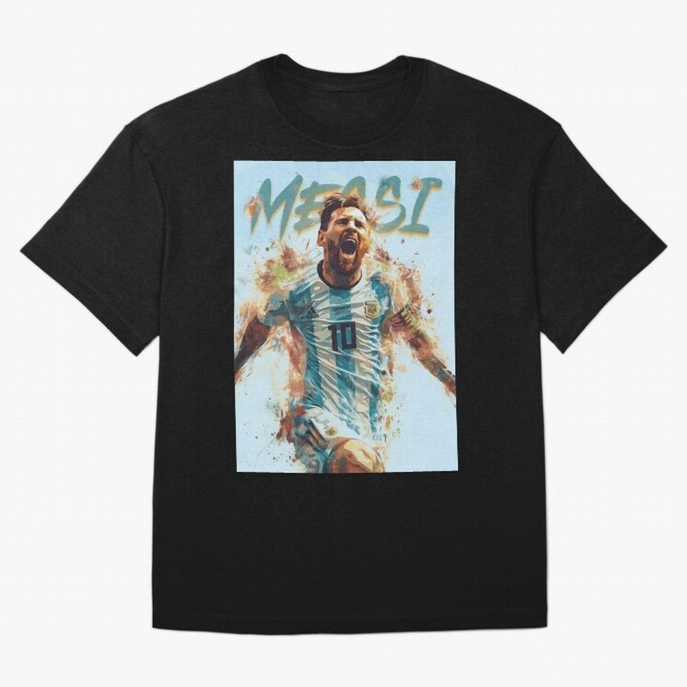 Messi The GOAT Oversized T-Shirt Celebrate National Team Dreams in Global Football Passion for FIFA World Cup 2026 Group Stage, Capturing CR7, Brazil, Vintage Soccer Flavor, Modern Football Stars, National Flags and Final Night Emotion; Built for