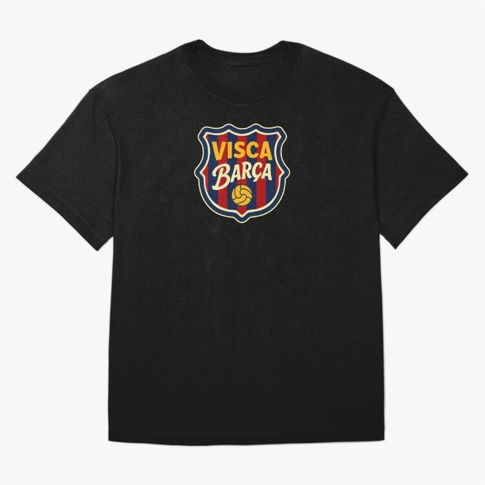 BAR-CE-LON-A Logo FC Merchandise Classic T-Shirt Carry the Colors and Pride of Match Day Hype around FIFA World Cup 2026, Neymar, Argentina and Brazil, Championship Spirit, Famous Goals, Roaring Crowds and International Football Unity; Made for Die