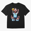 Lionel Messi Digital Print on T-Shirt Classic T-Shirt Upgrade Match Day Hype around FIFA World Cup 2026, Mbappe, England and Germany, Stadium Chants, National Pride, Trophy Dreams and Unforgettable Football Memories; Built for Supporters Chasing