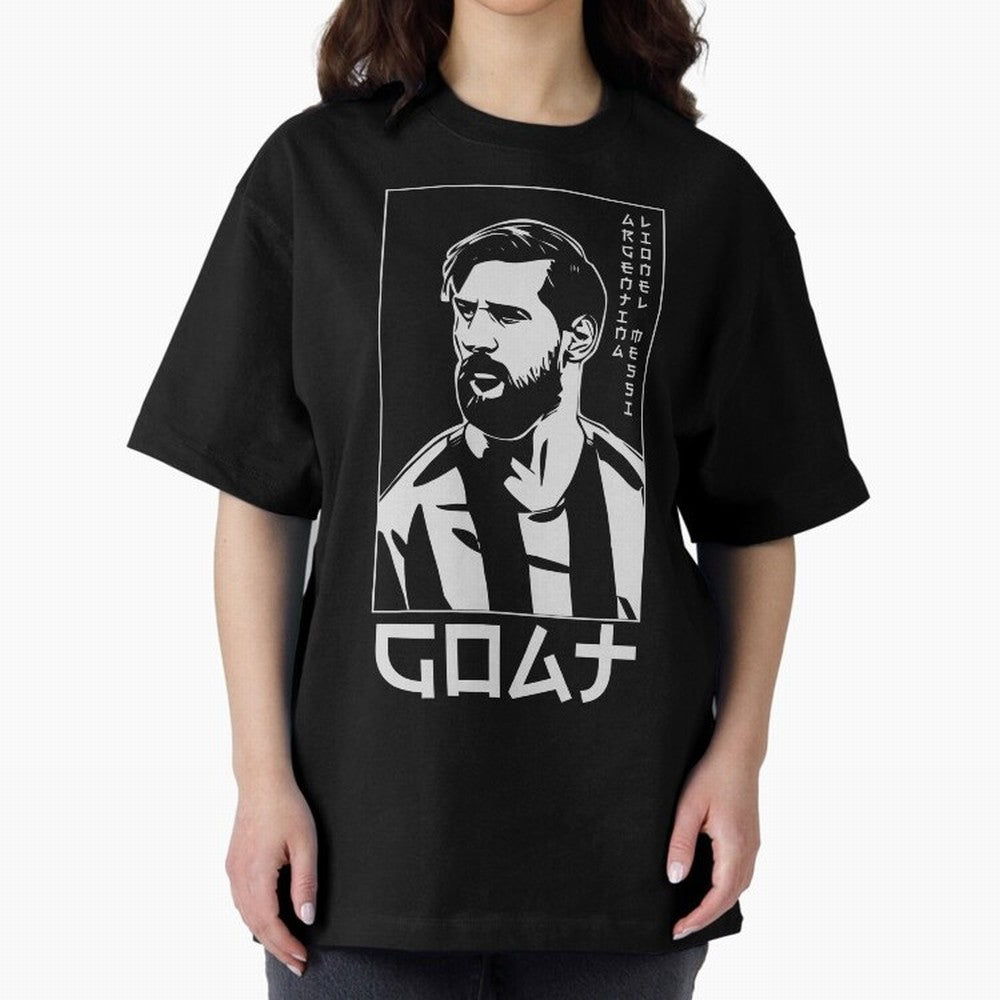 Lionel Messi Japanese Style Portrait art illustration Classic T-Shirt Discover Global Football Passion for FIFA World Cup 2026, Inspired by Mbappe, Portugal, Classic Soccer Heritage, Championship Pressure, Fan Loyalty and International Pride; Made