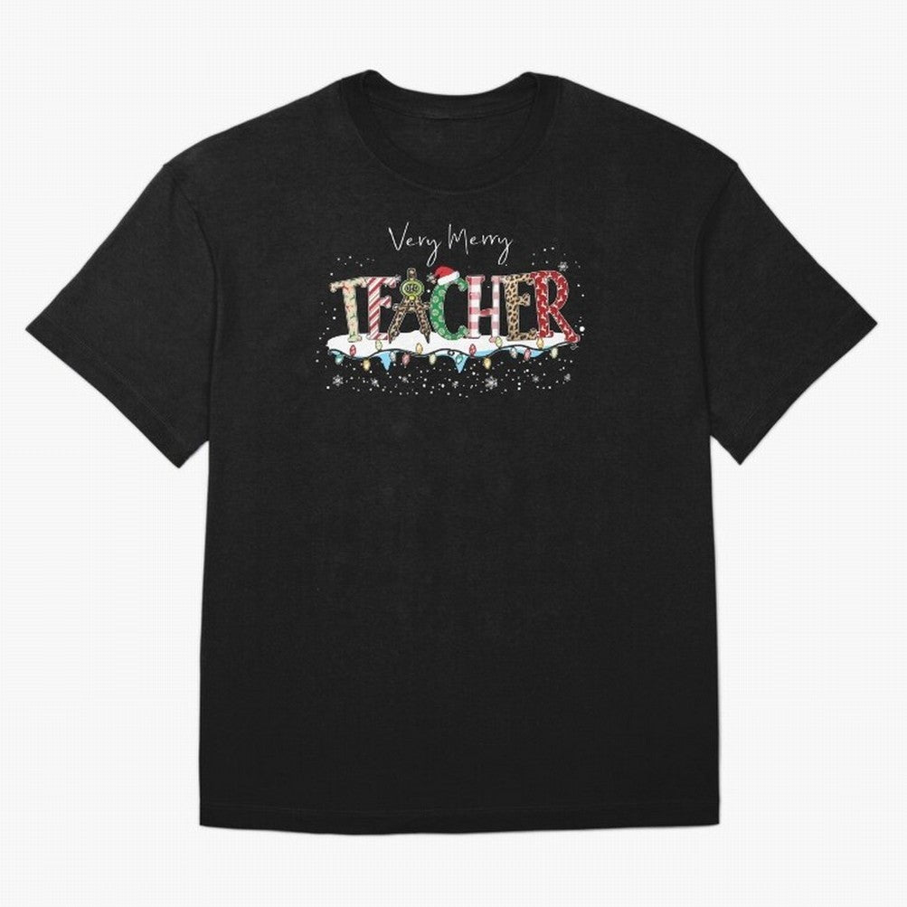Christmas Teacher Tee, Teacher Holiday Classic T-Shirt Enjoy the Biggest Football Party of Global Football Passion for FIFA World Cup 2026 USA Canada Mexico, Filled with Messi, Neymar and Mbappe, Germany, Vintage Soccer Flavor, Modern Football