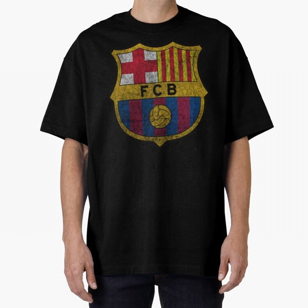 fc barcelona Oversized T-Shirt Show Your Love for Global Football Passion for FIFA World Cup 2026 Group Stage, Celebrating CR7 and Messi, Brazil, Fan Favorite Moments, National Team Passion, Big Match Drama and Soccer History; Perfect for People
