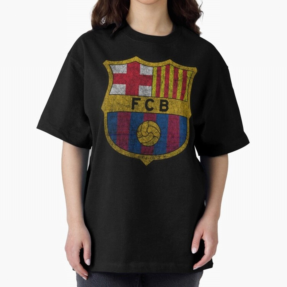 fc barcelona Oversized T-Shirt Show Your Love for Global Football Passion for FIFA World Cup 2026 Group Stage, Celebrating CR7 and Messi, Brazil, Fan Favorite Moments, National Team Passion, Big Match Drama and Soccer History; Perfect for People