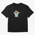 Lionel Messi Argentina Celebration Sticker Oversized T-Shirt Keep Football History Alive during FIFA World Cup 2026 Group Stage Spirit, Featuring England, France and Netherlands, Messi, CR7 and Mbappe, Champion Mindset, Group Stage Buzz, Knockout