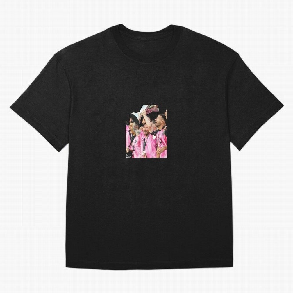 Inter Miami MLS Oversized T-Shirt Bring Home Global Football Passion for FIFA World Cup 2026, Connected to Haaland, Portugal, Spain and Germany, Retro Football Energy, Iconic Rivalries, Trophy Chase Drama and Stadium Atmosphere; Made for Collectors