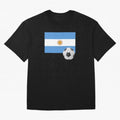 Flag of Argentina with a Football Oversized T-Shirt Embrace FIFA World Cup 2026 Group Stage Spirit, Built around Germany, Haaland, Goal Celebration Energy, Supporter Heritage, Football Icons and Worldwide Tournament Joy; Created for Match Day