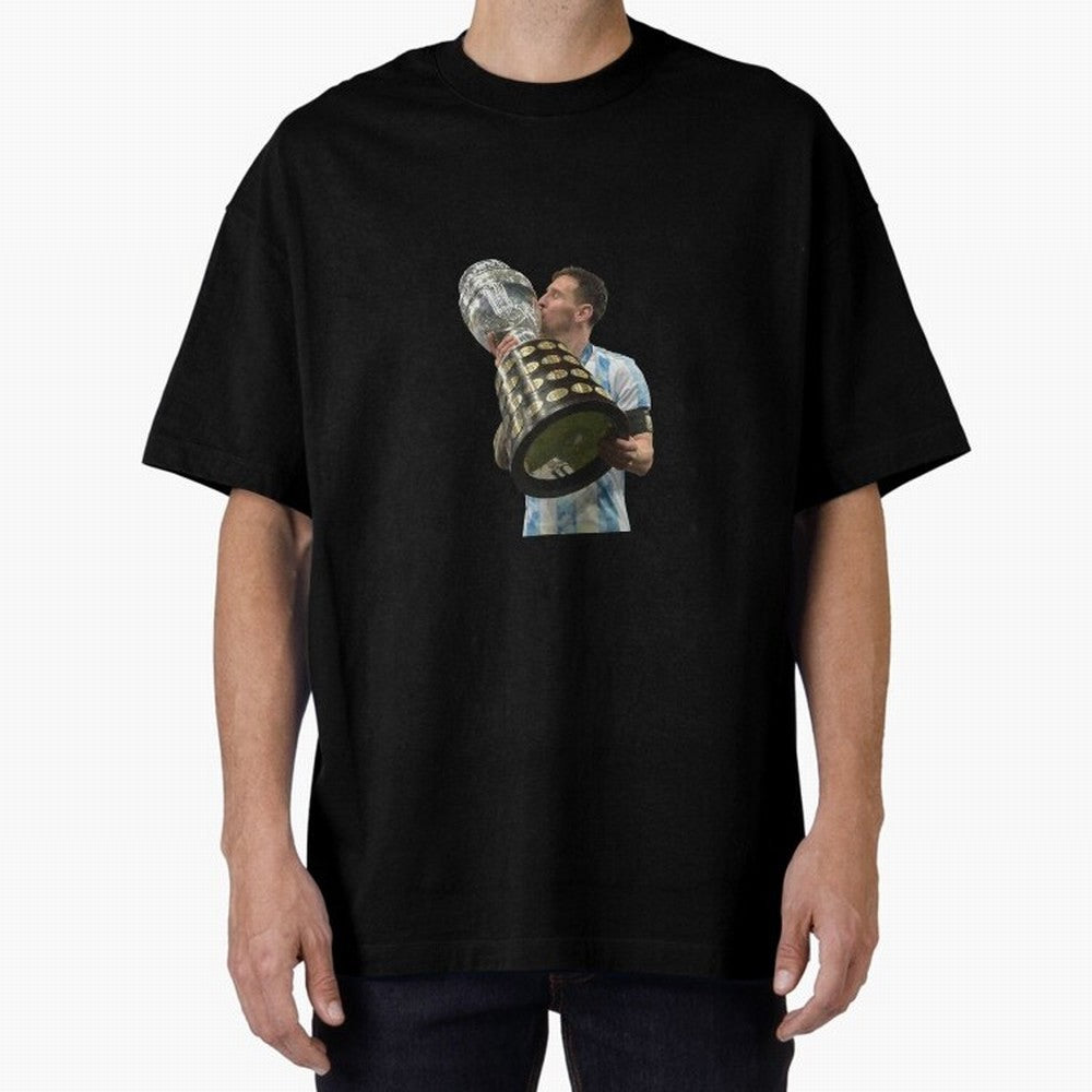 Messi Cup Oversized T-Shirt Celebrate the Magic of the FIFA World Cup 2026 USA Canada Mexico Journey through Messi Highlights, Portugal Pride, Football Passion, Legendary Performances, Festival Vibes and Supporter Community; Made for Die Hard
