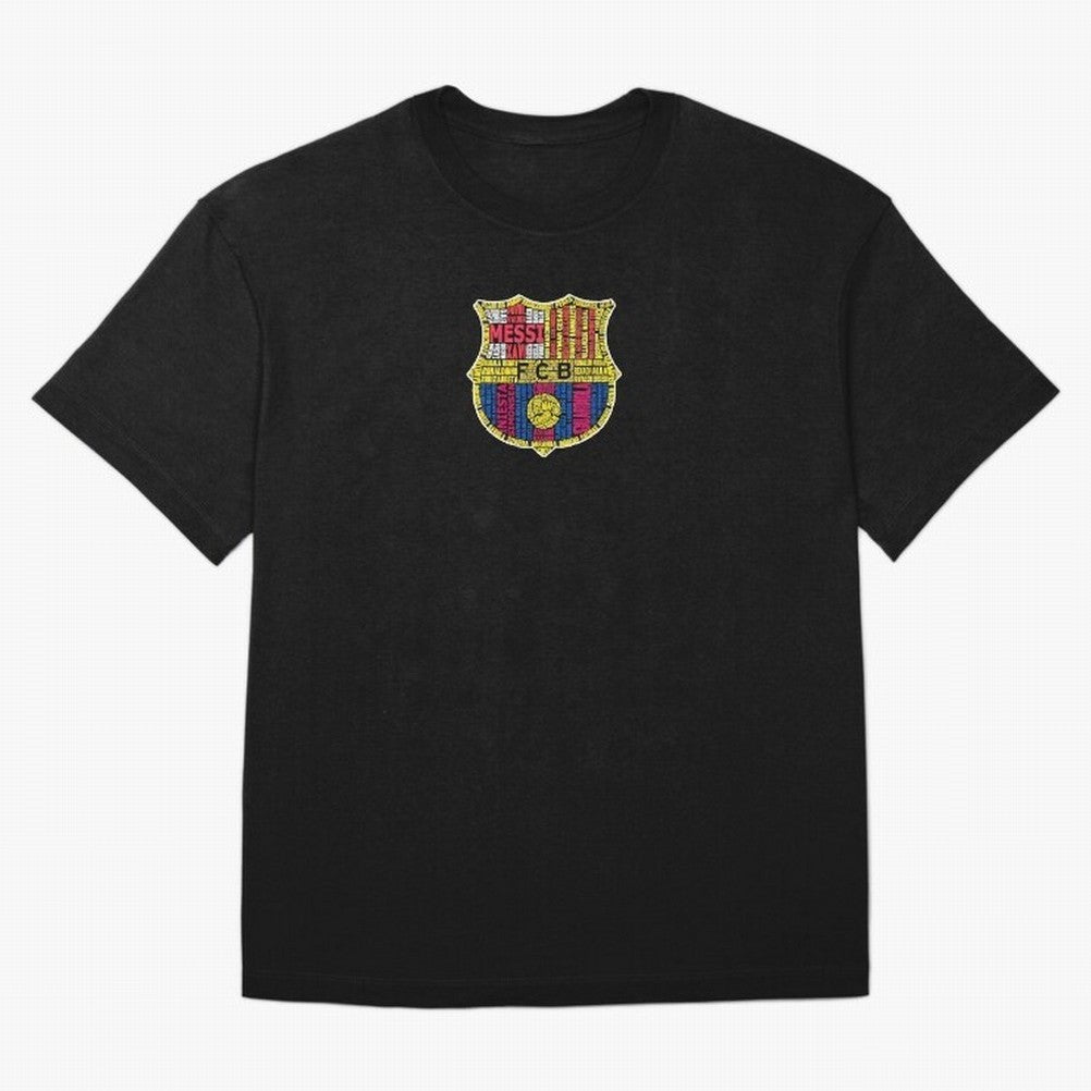 BAR-CE-LON-A Logo FC Merchandise Classic T-Shirt Celebrate the Stars of Match Day Hype around FIFA World Cup 2026 USA Canada Mexico, Messi, England, France and Netherlands, Match Day Excitement, Supporter Culture, Golden Goals and Global Football