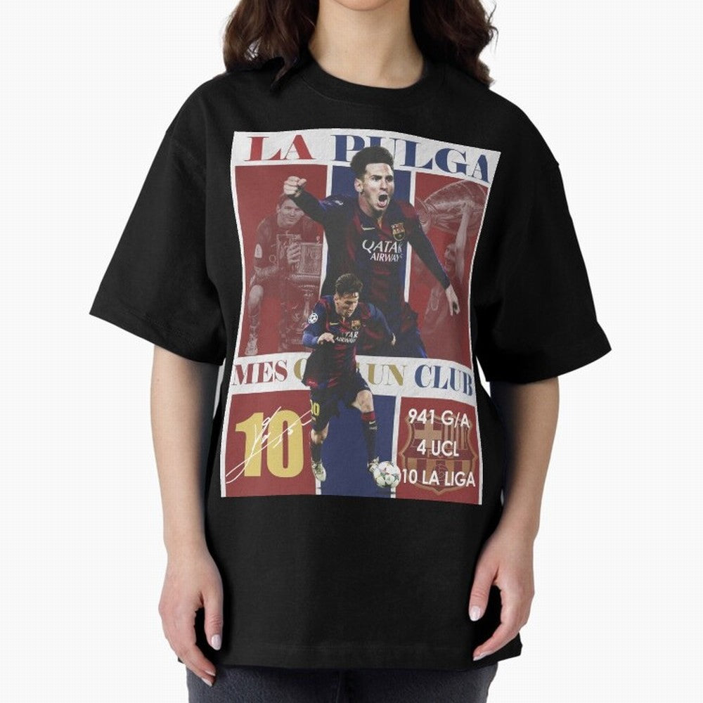 Lionel Messi 2015 Barcelona Poster- Iconic La Liga Hero Art Print Classic T-Shirt Support Global Football Passion for FIFA World Cup 2026 USA Canada Mexico, Built around CR7 and Messi, England, France and Netherlands, Worldwide Fan Energy, Dramatic