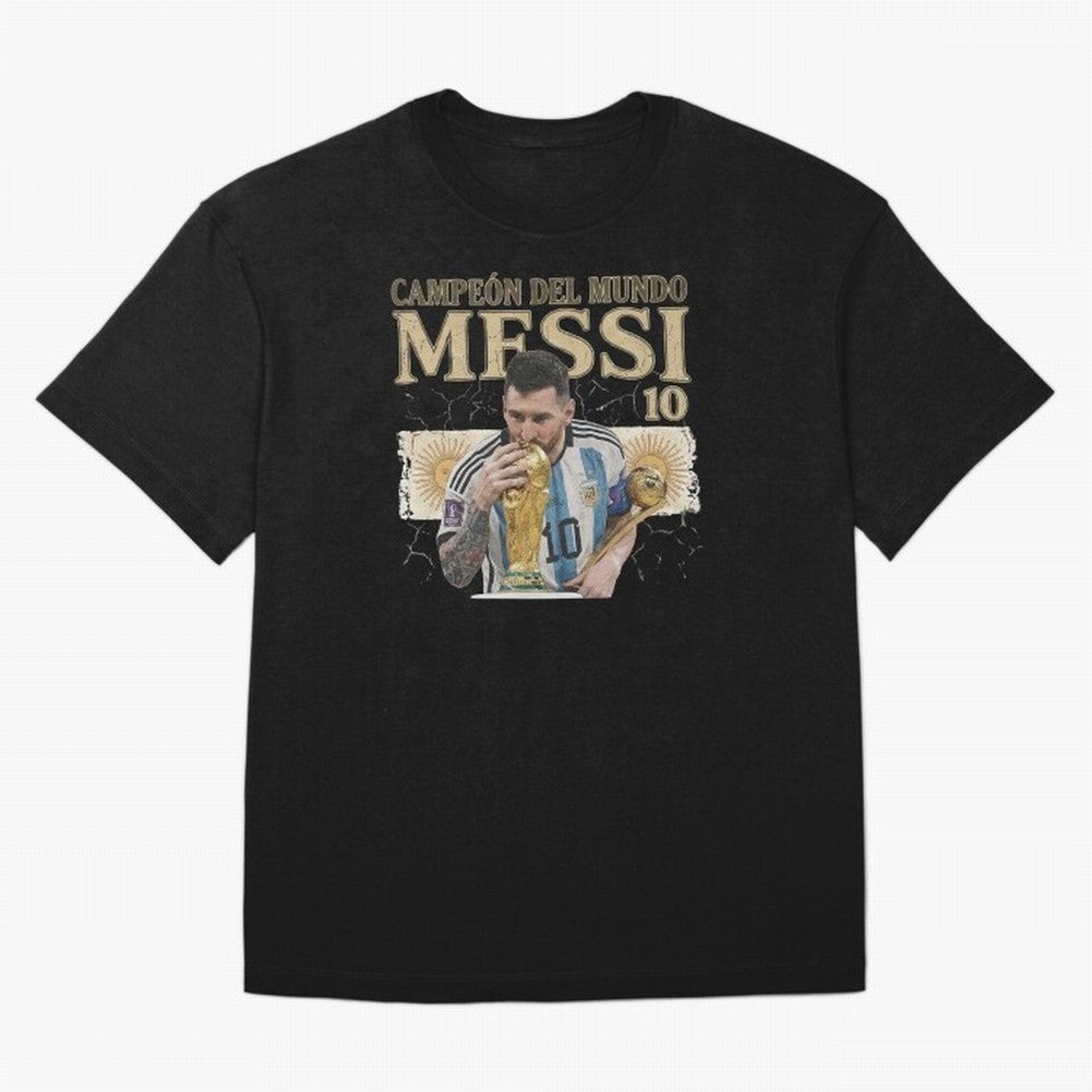 Lionel Messi World Cup 2022 Winner Vintage Art - Argentina 10 Classic T-Shirt Remember FIFA World Cup 2026 for Fans of Haaland and Spain, Bringing Football History, Final Match Energy, Crowd Noise and Once in a Lifetime Moments; Perfect for