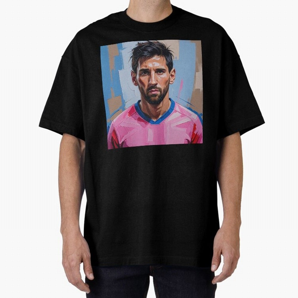 Vibrant Artistic Portrait of Lionel Messi (GOAT) - Digital painting (Version 2) Classic T-Shirt Celebrate the Magic of FIFA World Cup 2026 Group Stage Spirit, Connected to Argentina, Neymar, Haaland and Cristiano Ronaldo, Football Festival