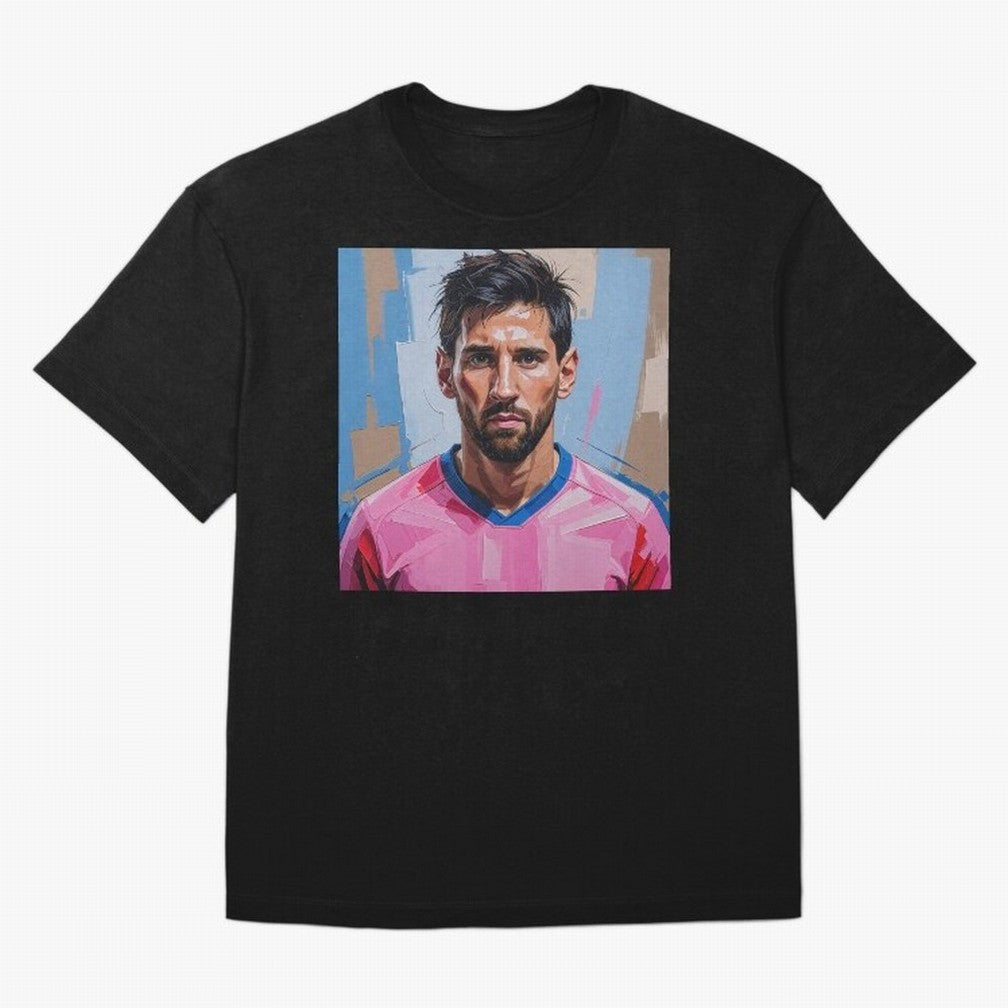 Vibrant Artistic Portrait of Lionel Messi (GOAT) - Digital painting (Version 2) Classic T-Shirt Celebrate the Magic of FIFA World Cup 2026 Group Stage Spirit, Connected to Argentina, Neymar, Haaland and Cristiano Ronaldo, Football Festival