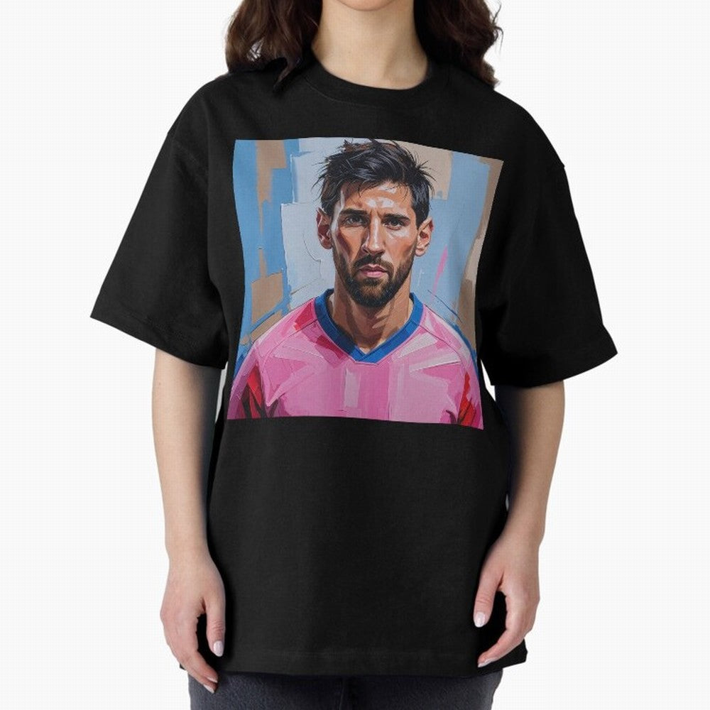 Vibrant Artistic Portrait of Lionel Messi (GOAT) - Digital painting (Version 2) Classic T-Shirt Celebrate the Magic of FIFA World Cup 2026 Group Stage Spirit, Connected to Argentina, Neymar, Haaland and Cristiano Ronaldo, Football Festival