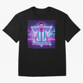 ?Argentina Football Legend Messi Cyberpunk Retro Futurist Design (Version 5) Classic T-Shirt Stand with the FIFA World Cup 2026 Journey through Neymar, Haaland and Cristiano Ronaldo Highlights, France and Portugal Pride, Fan Favorite Moments,