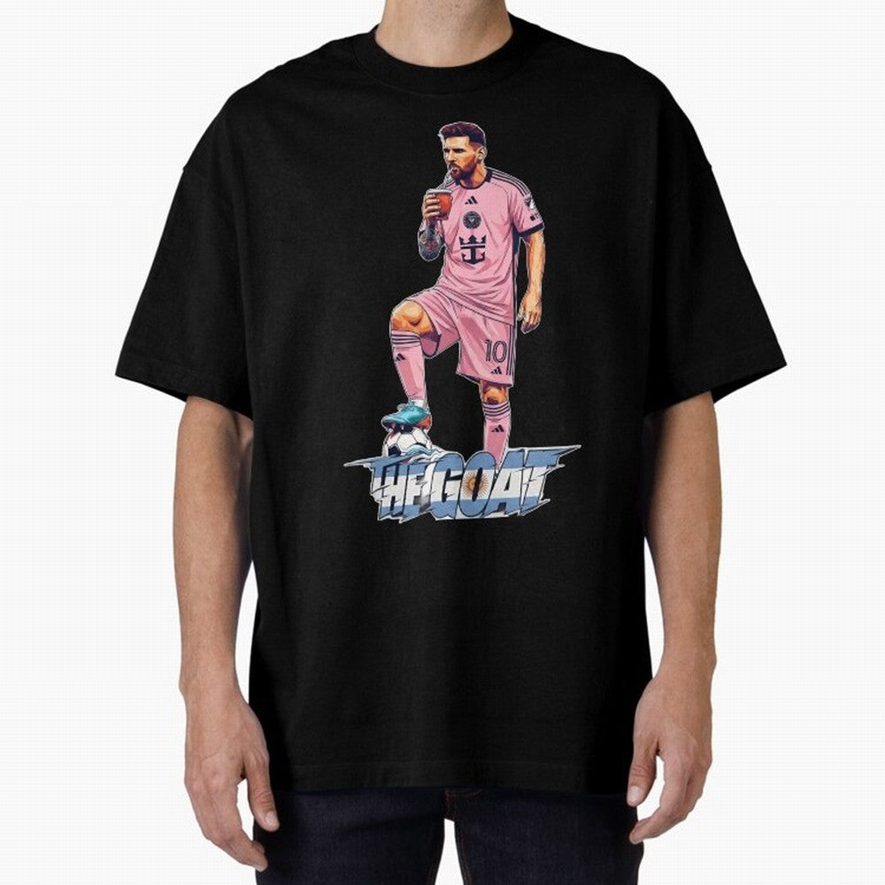 Messi Illustrated Style Drinking Mate ¨C Design by The Goat - Inter Miami Classic T-Shirt Celebrate Golden Goal Energy in the FIFA World Cup 2026 Journey through CR7 and Messi Highlights, Spain and Netherlands Pride, Football History, Final Match