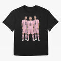 Messi, De Paul and Suarez Inter Miami artistic style ¨C MLS Soccer Oversized T-Shirt Celebrate Every Goal in FIFA World Cup 2026 for Fans of Neymar, Haaland and Cristiano Ronaldo and Argentina and Brazil, Bringing Champion Mindset, Group Stage