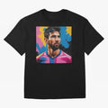 Vibrant Artistic Digital Painting Portrait of Lionel Messi (GOAT) Classic T-Shirt Keep the Legacy of FIFA World Cup 2026 USA Canada Mexico Spirit, Centered on Netherlands, Haaland and Mbappe, Classic Soccer Heritage, Championship Pressure, Fan