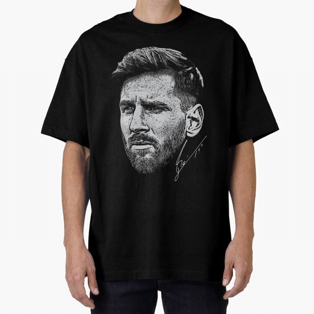 Lionel Messi Signed Boxy T-Shirt Fuel FIFA World Cup 2026 USA Canada Mexico for Fans of Mbappe and Neymar and Spain and Netherlands, Bringing Football History, Final Match Energy, Crowd Noise and Once in a Lifetime Moments; Ideal for Passionate