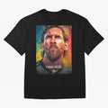 Lionel Messi Football Soccer Player Colorful Modern Portrait Classic T-Shirt Celebrate Every Goal in Global Football Passion for FIFA World Cup 2026, Inspired by Haaland and Mbappe, Netherlands, Goal Celebration Energy, Supporter Heritage, Football