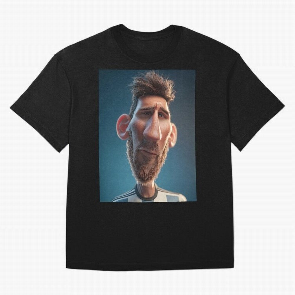 Lionel Messi Funny Soccer Cartoon Football Star Oversized T-Shirt Show Passion for the Stars of FIFA World Cup 2026 Built around Messi, Neymar and Mbappe, Argentina Energy, Game Day Rituals, Football Legends, Country Pride and the Road to the