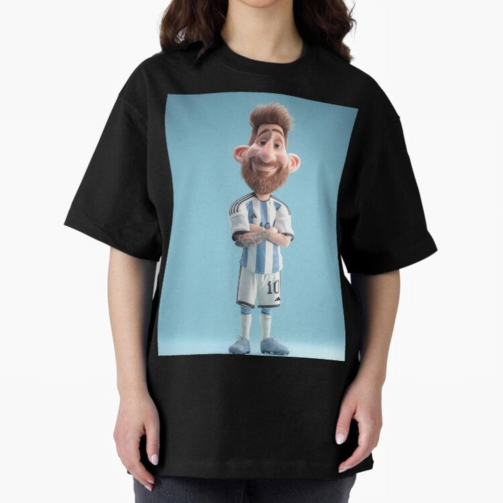 Lionel Messi Soccer Caricature Cartoon Football Legend Classic T-Shirt Bring Global Tournament Vibes to Match Day Hype around FIFA World Cup 2026, Messi and Cristiano Ronaldo, Argentina, France and Brazil, Fan Favorite Moments, National Team